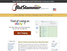 Tablet Screenshot of bidslammer.com